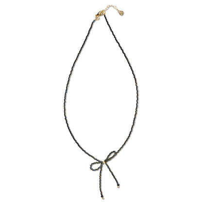 a beautiful story - Wishful Black Onyx Green Colored Necklace GC - WERTE FREUNDE