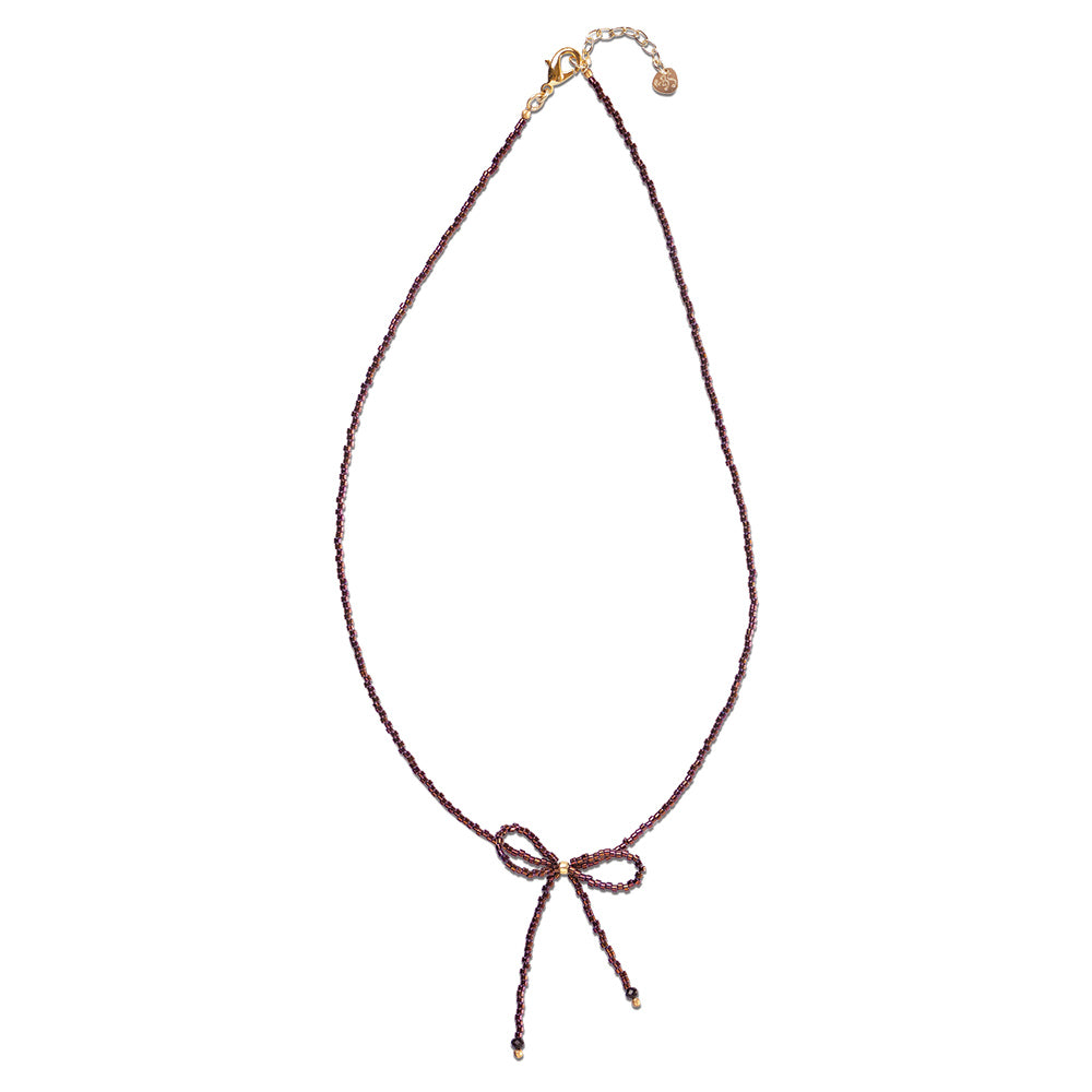 a beautiful story - Wishful Black Onyx Red Colored Necklace GC - WERTE FREUNDE