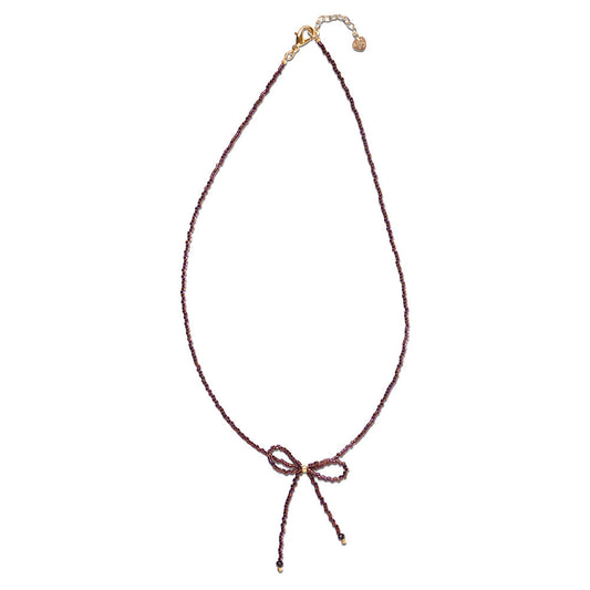 a beautiful story - Wishful Black Onyx Red Colored Necklace GC - WERTE FREUNDE