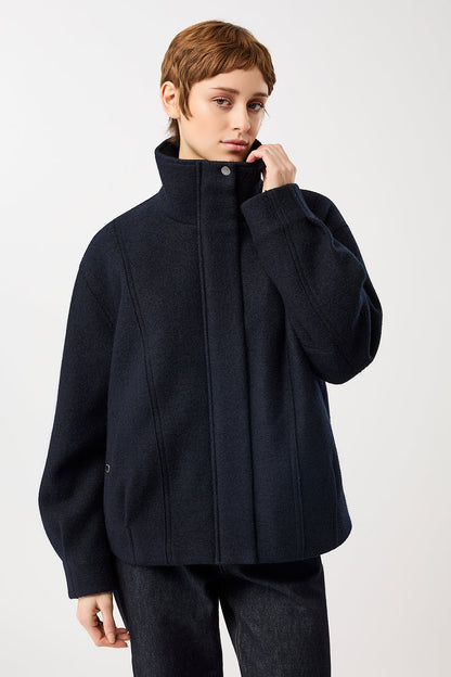 LangerChen - Oversize Blouson wattiert navy