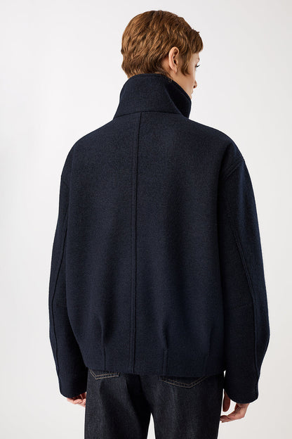 LangerChen - Oversize Blouson wattiert navy