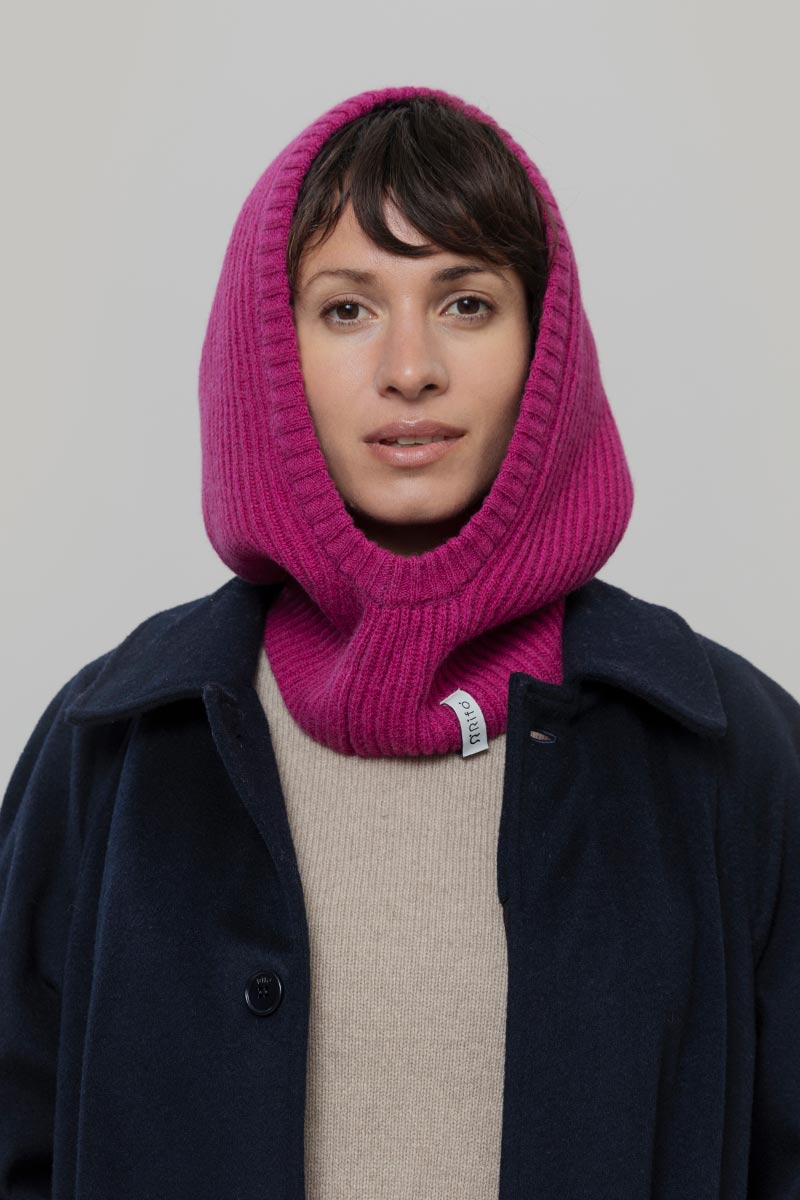 Rifo - Marika Cashmere Balaclava Pink Geranio