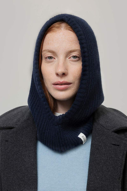 Rifo - Marika Cashmere Balaclava Blue Mora