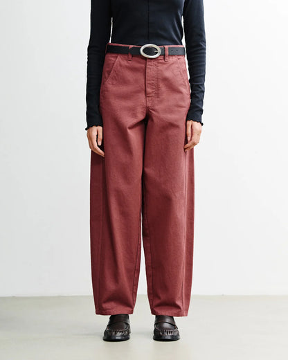 ROTHOLZ - Barrel-Leg Pant Washed Burgundy