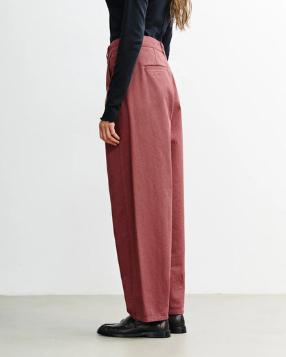 ROTHOLZ - Barrel-Leg Pant Washed Burgundy