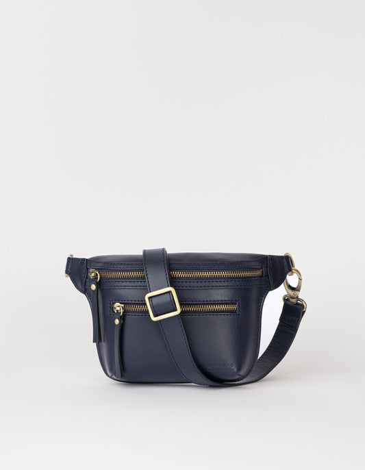 O MY BAG - BECK'S BUMBAG Midnight Blue Classic Leather