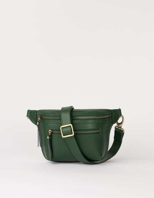 O MY BAG - BECK'S BUMBAG Pine Green Classic Leather