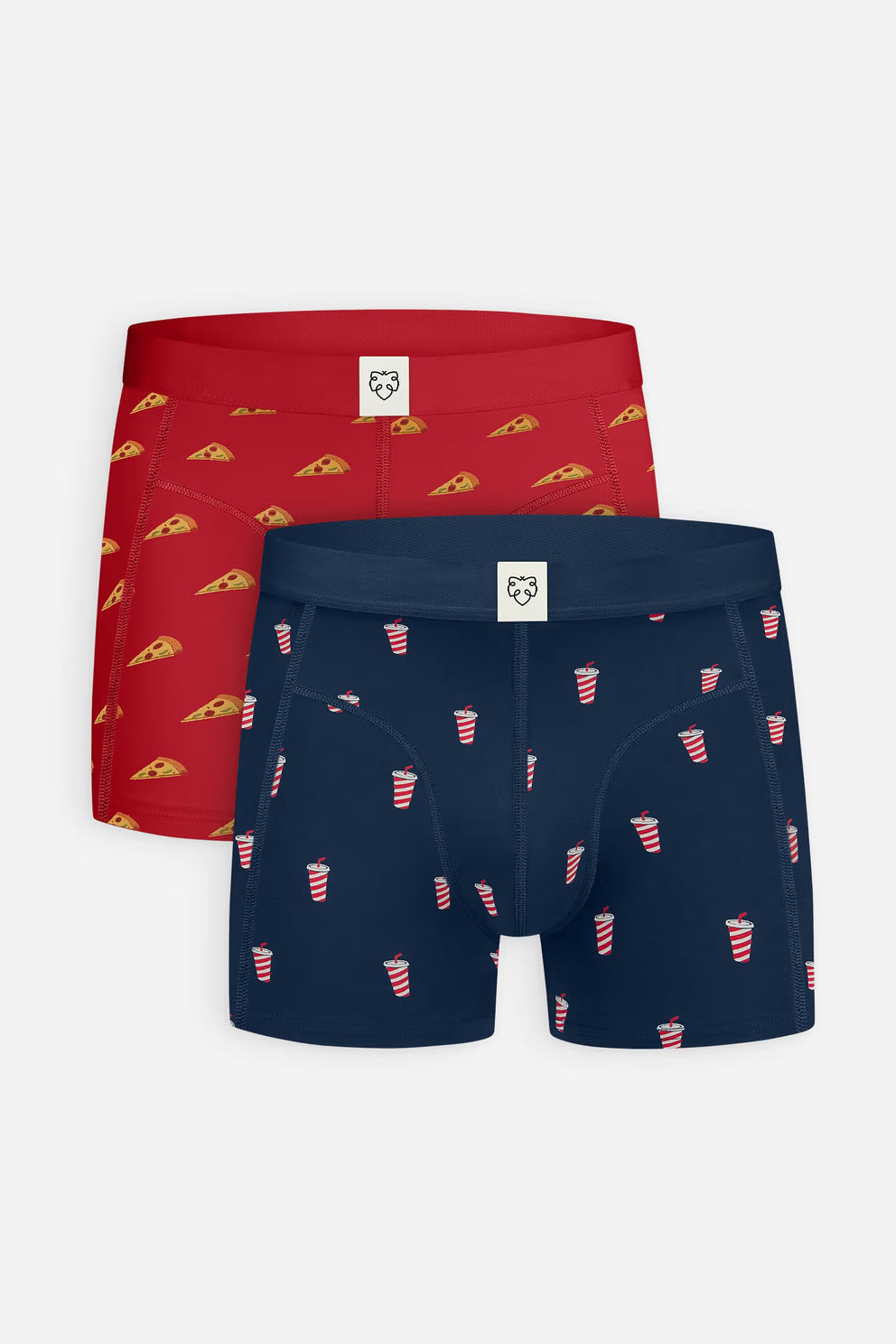 A-dam - Boxer Brief 2P Pizza Delivery Medieval Blue - WERTE FREUNDE