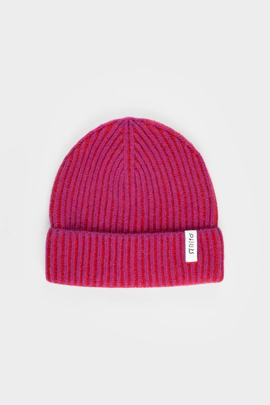 Rifo - Teo Cashmere Beanie Pink-Red