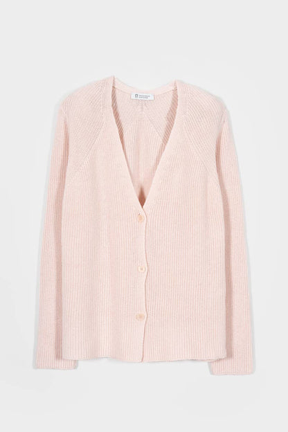 Rifo - Aspasia Women Recycled Cotton Cardigan Pink Tulle - WERTE FREUNDE