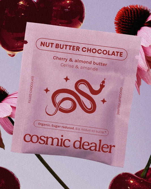 Cosmic Dealer - Nut Butter Chocolate Sour Cherries 20g - WERTE FREUNDE
