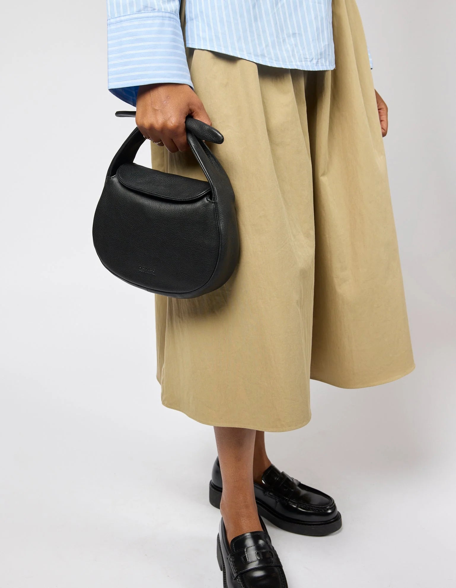 O MY BAG - Coco Croissant - Black Soft Grain - WERTE FREUNDE