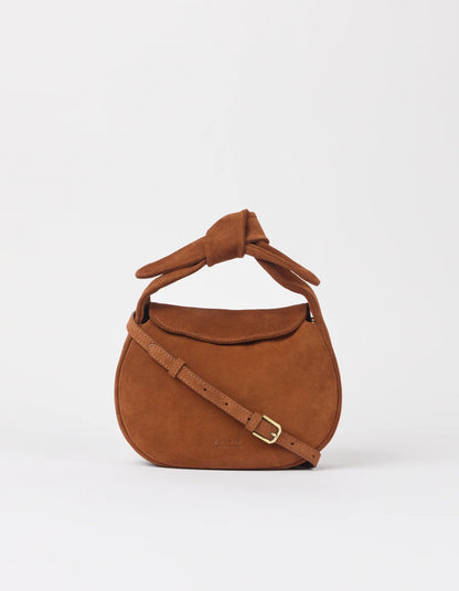 O MY BAG - Coco Croissant Suède Cognac