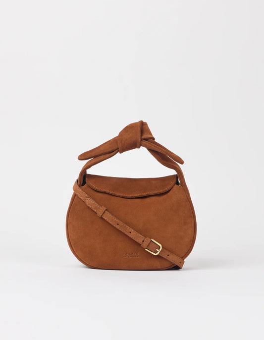 O MY BAG - Coco Croissant Suède Cognac