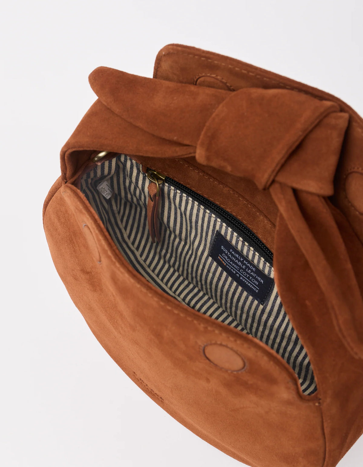 O MY BAG - Coco Croissant Suède Cognac