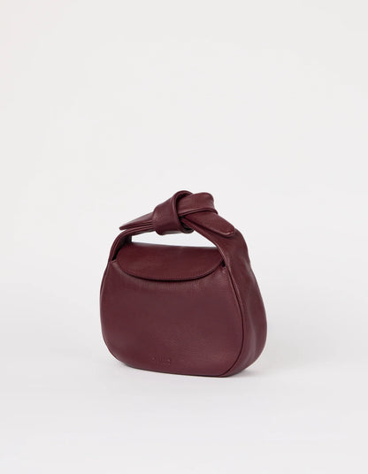 O MY BAG - Coco Croissant - Dark Cherry Soft Grain - WERTE FREUNDE