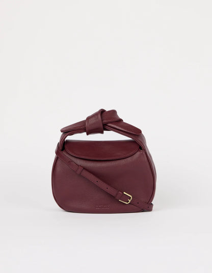 O MY BAG - Coco Croissant - Dark Cherry Soft Grain - WERTE FREUNDE