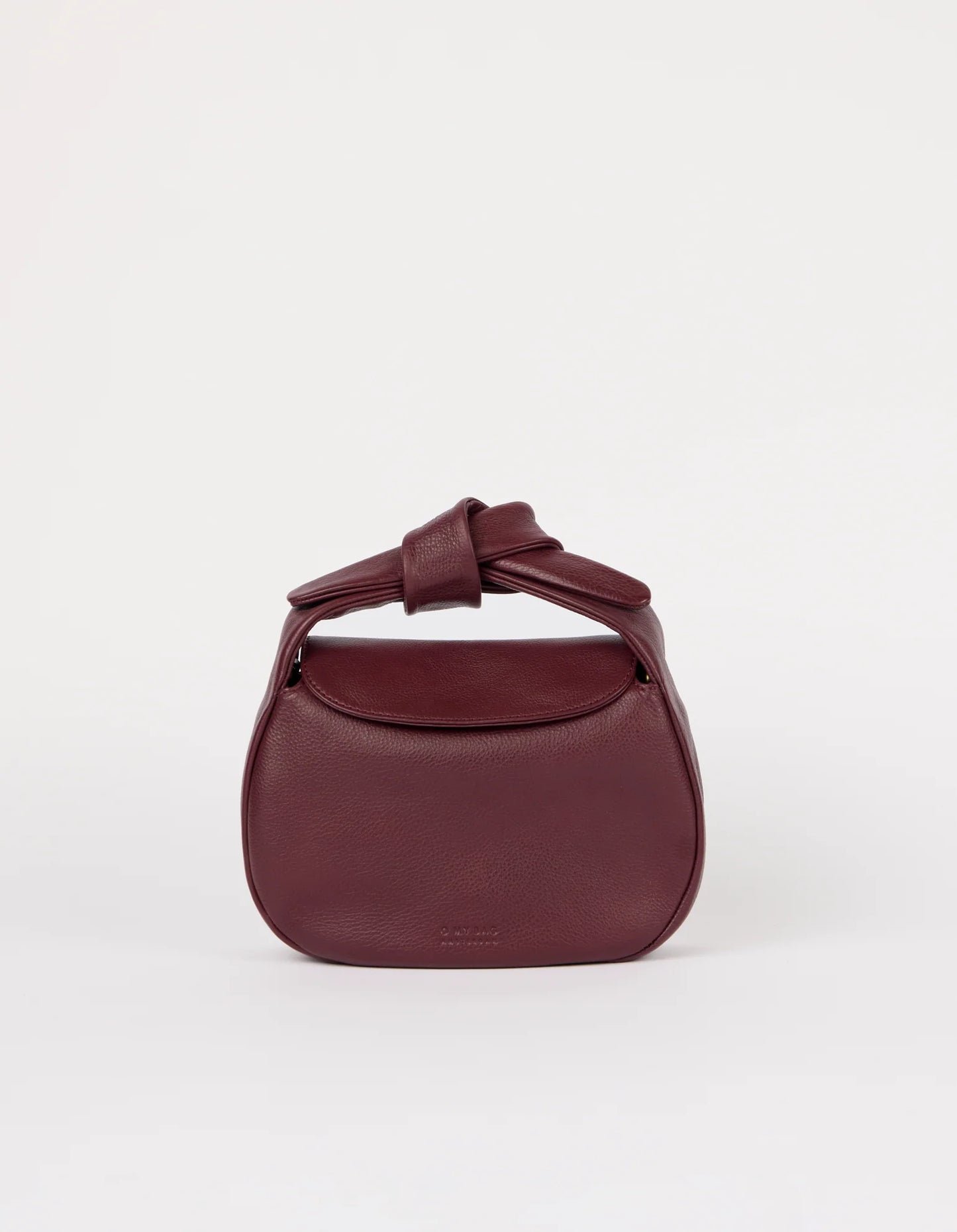O MY BAG - Coco Croissant - Dark Cherry Soft Grain - WERTE FREUNDE