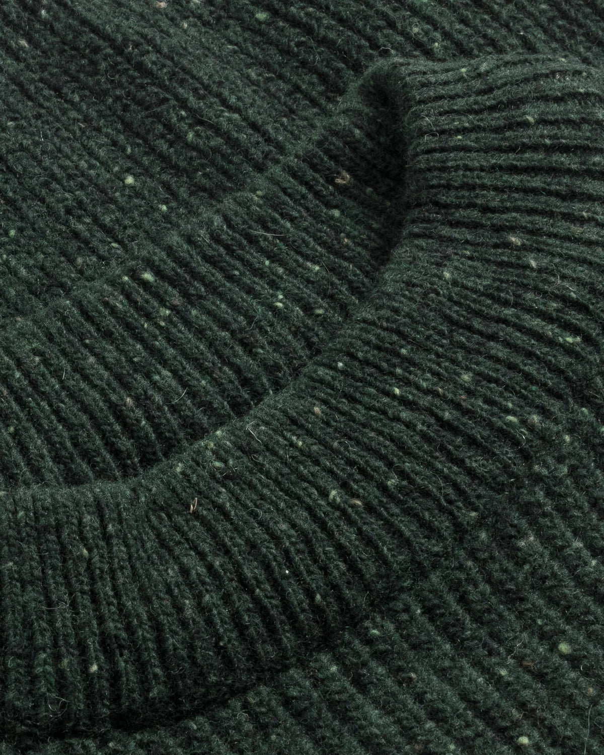 ROTHOLZ - Cropped Knit Sweater Speckled Green