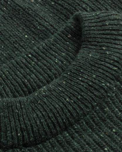 ROTHOLZ - Cropped Knit Sweater Speckled Green