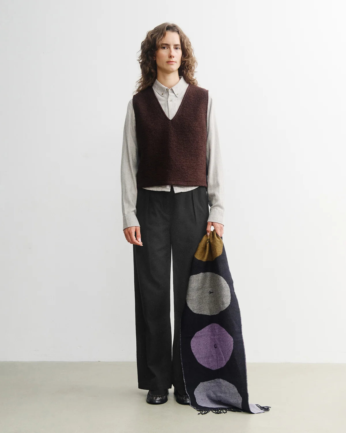 ROTHOLZ - Cropped Vest Rosewood Brown