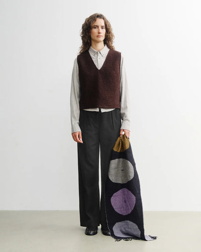 ROTHOLZ - Cropped Vest Rosewood Brown
