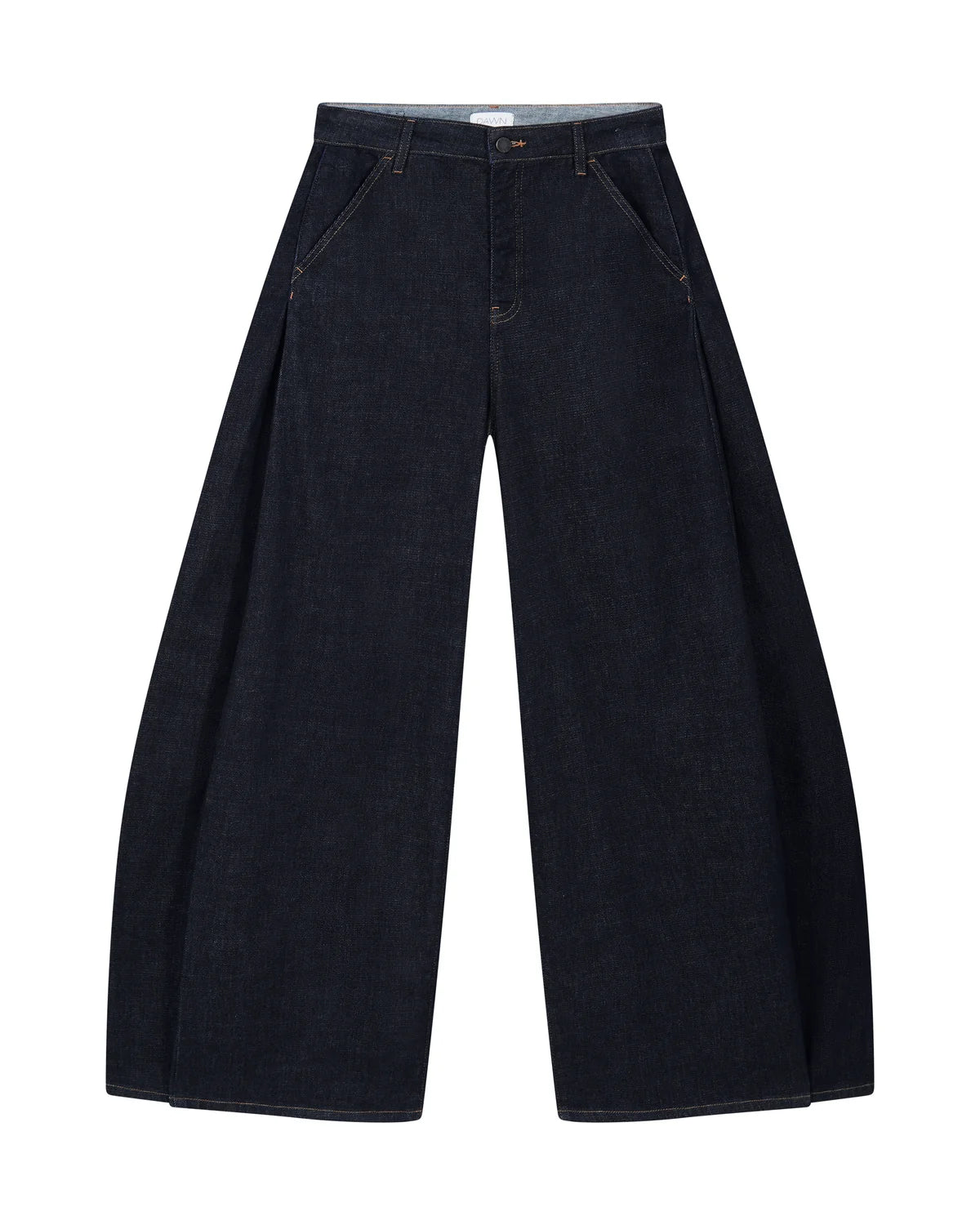 Dawn Denim - BEAMER Soft Denim - Super Wide Leg Raw Blue