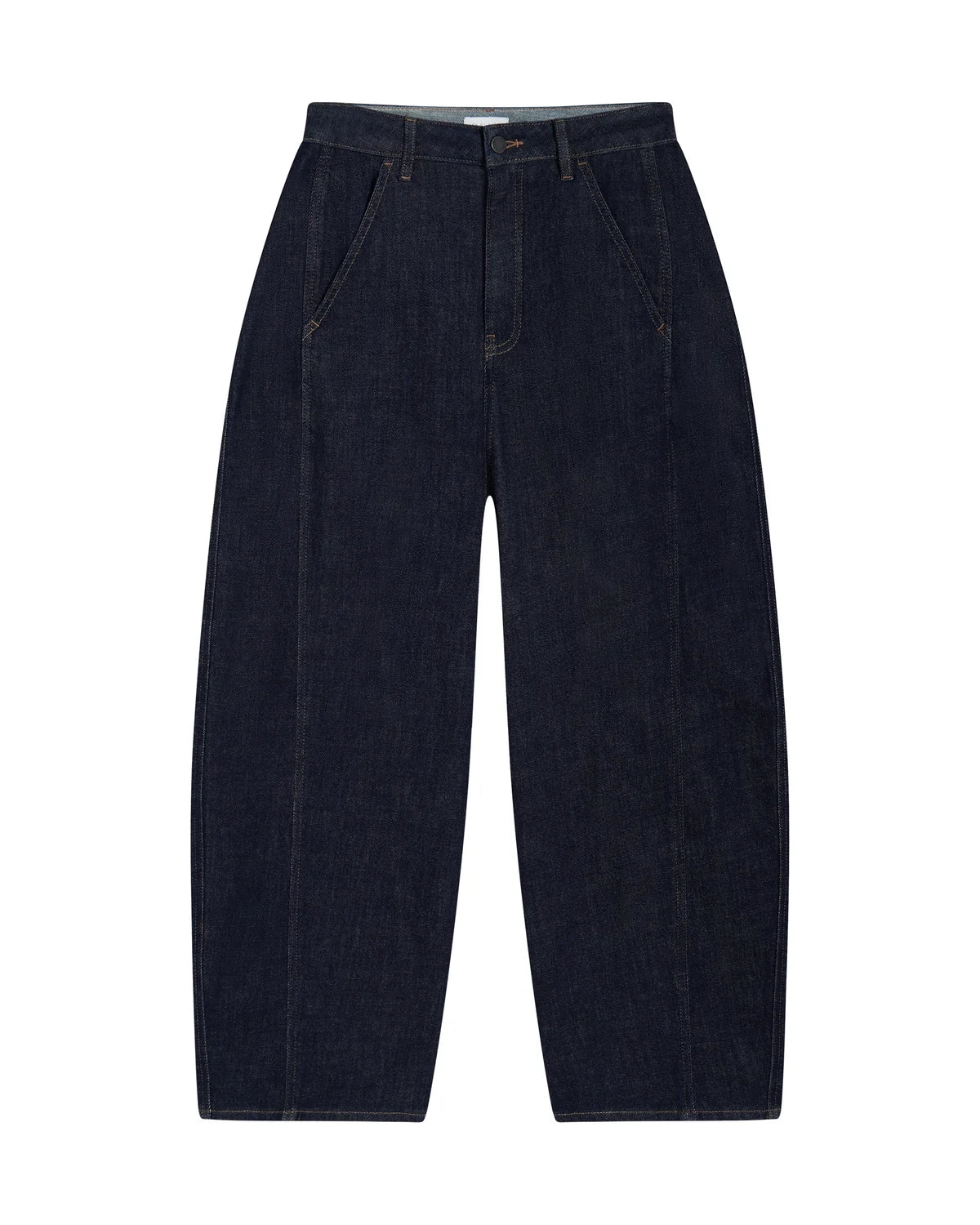 Dawn Denim - MOONDUST Soft Denim - Wide Barrel leg Raw Blue