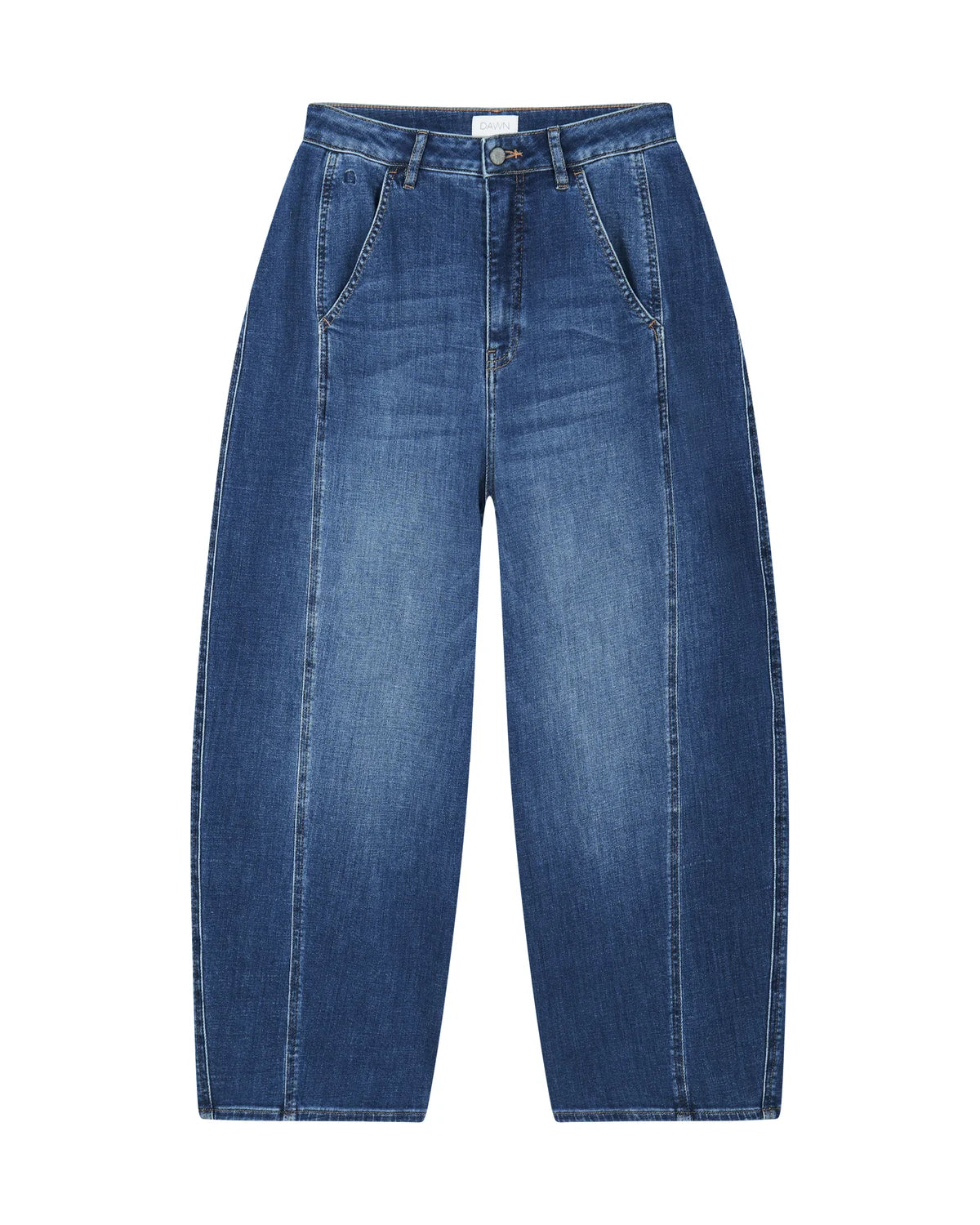Dawn Denim - MOONDUST Soft Denim - Wide Barrel leg Vintage Blue
