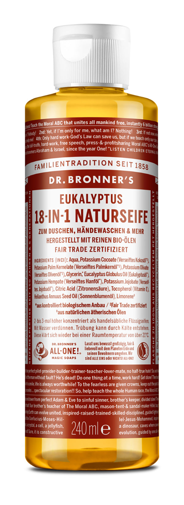 Dr. Bronner´s - 18-in-1 Naturseife Eukalyptus 240 ml