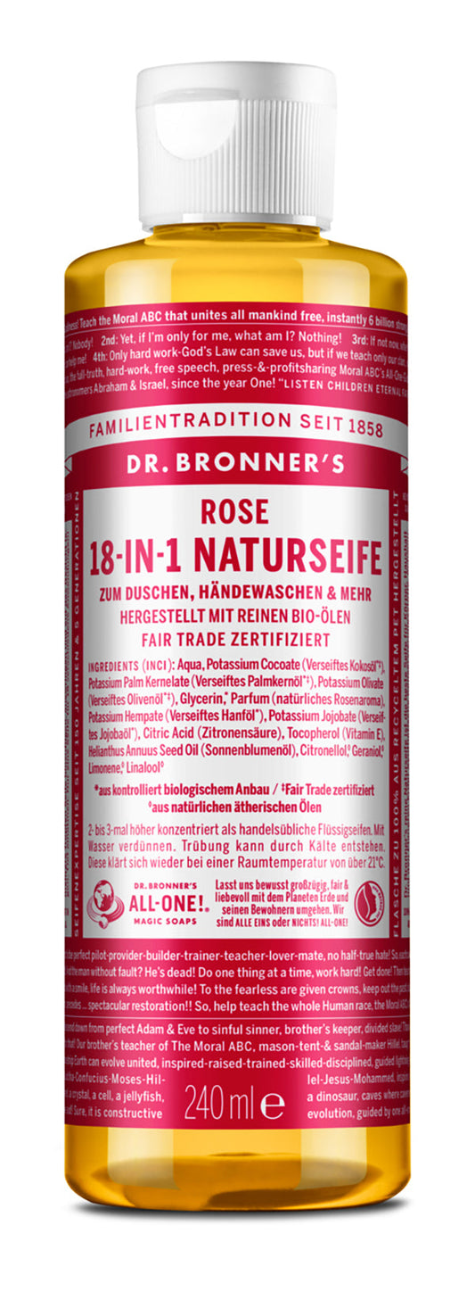 Dr. Bronner´s - 18-in-1 Naturseife Rose 240 ml