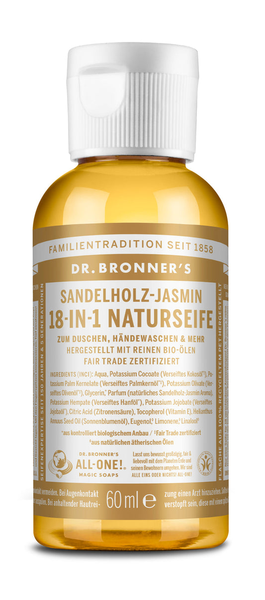 Dr. Bronner´s - 18-in-1 Naturseife Sandelholz-Jasmin 60 ml