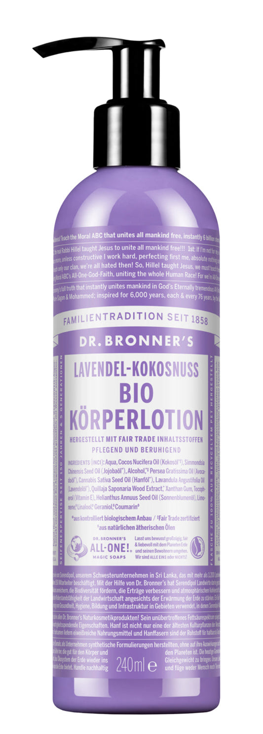 Dr. Bronner´s - Bio Körperlotion Lavendel-Kokosnuss 240 ml