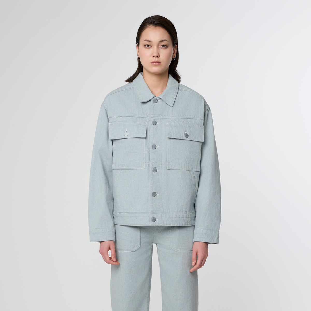 Dawn Denim - DUNE Boxy Jacket - PIW Non Stretch Recycled Blue - WERTE FREUNDE