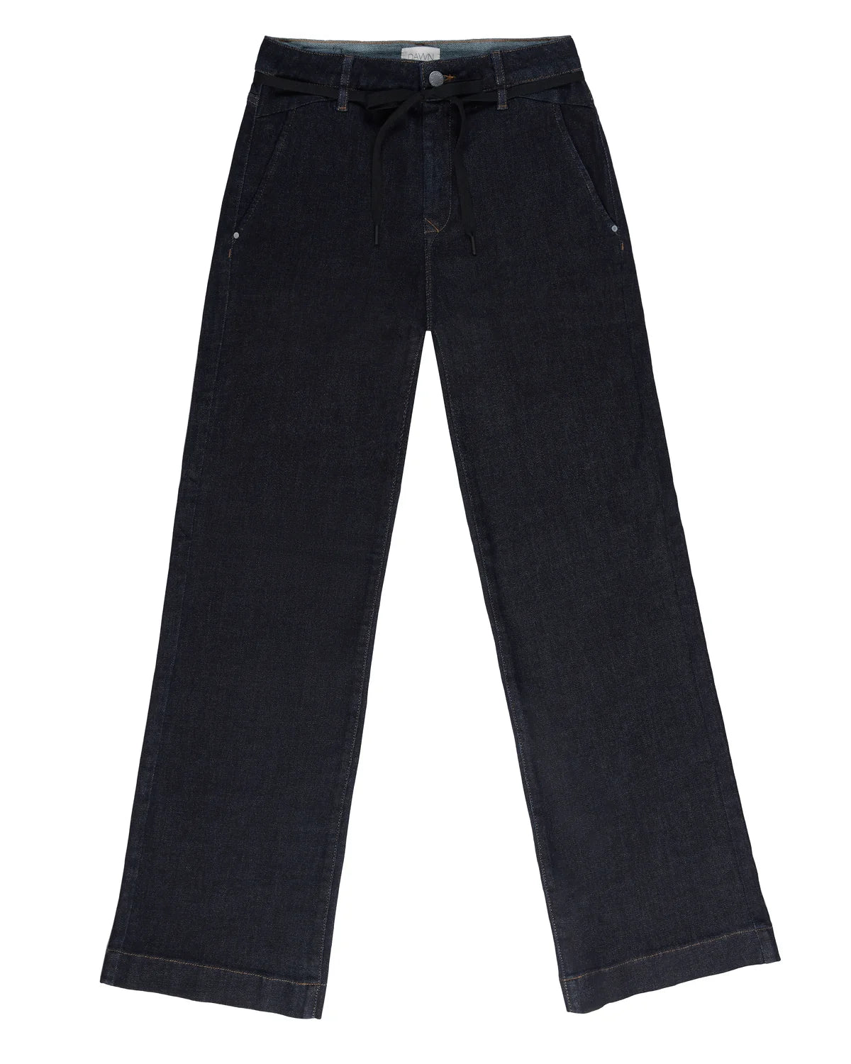 Dawn Denim - DEW Flared Soft Denim - French Pocket Raw Blue