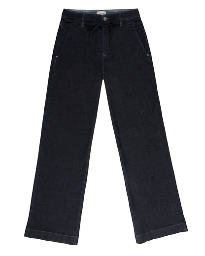 Dawn Denim - DEW Flared Soft Denim - French Pocket Raw Blue