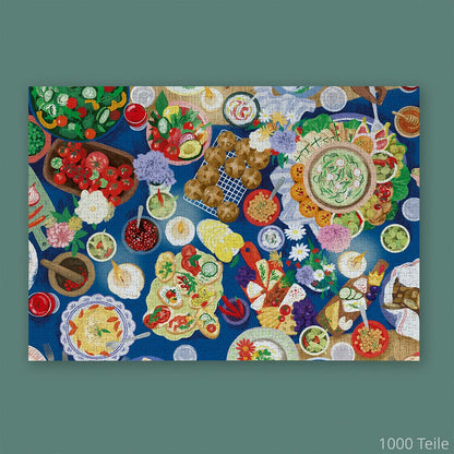 Willa Wunst - Dinner with Friends Puzzle 1000 Teile