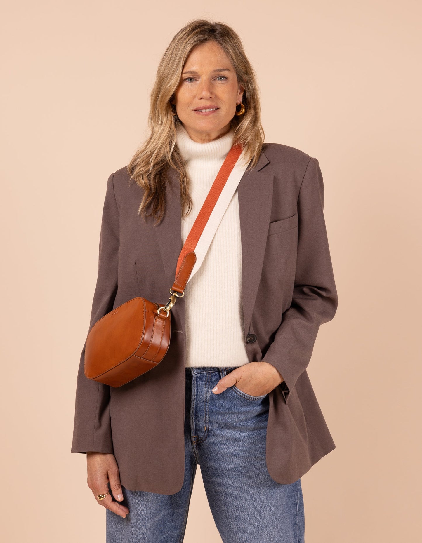 O MY BAG - MAYA Cognac Classic Leather