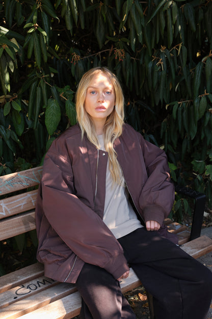 embassy - MAPES BOMBER JACKET FRENCH ROAST - WERTE FREUNDE