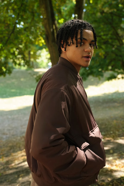 embassy - MAPES BOMBER JACKET FRENCH ROAST - WERTE FREUNDE