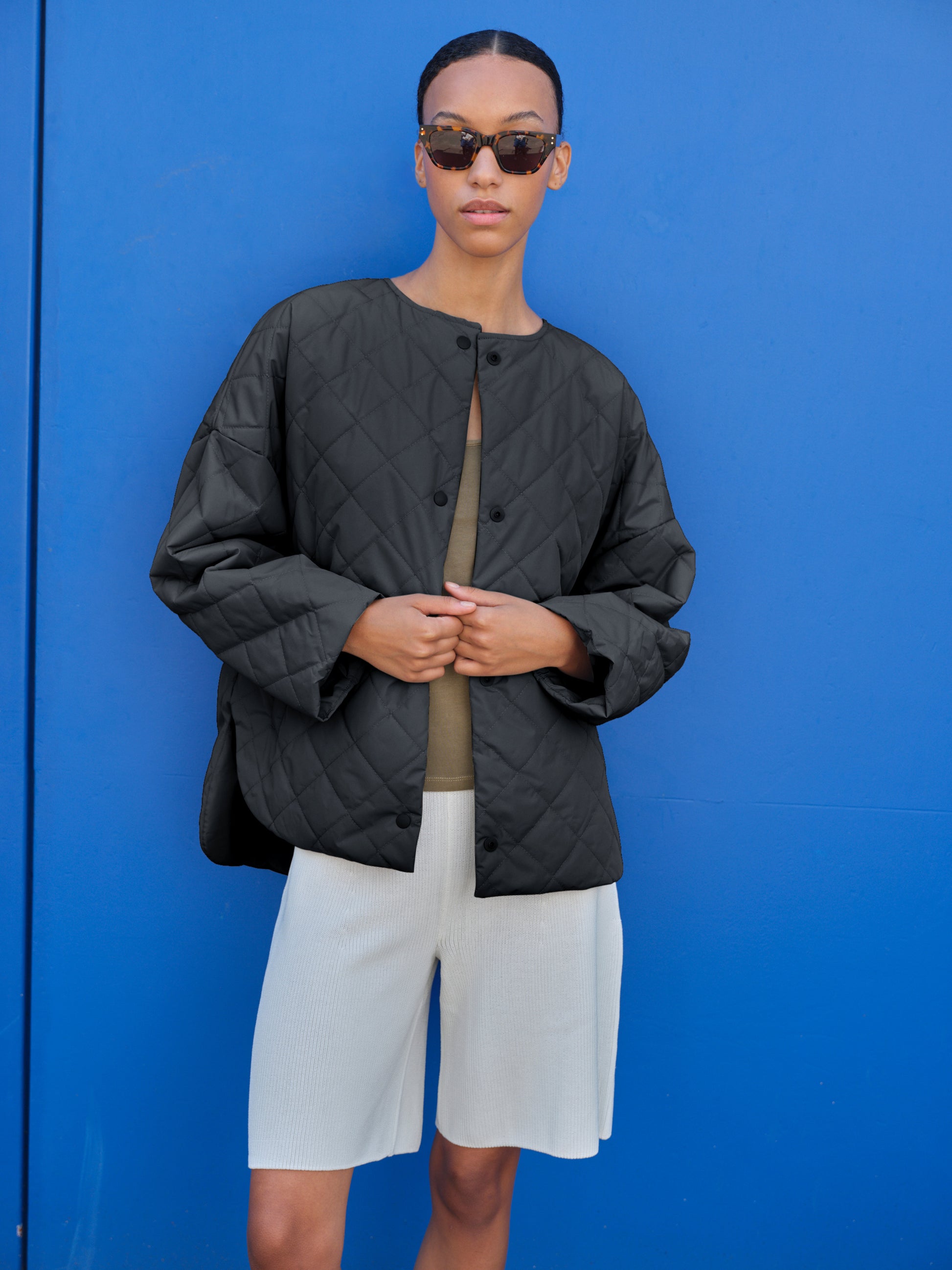 embassy - MONA JACKET FADED BLACK - WERTE FREUNDE