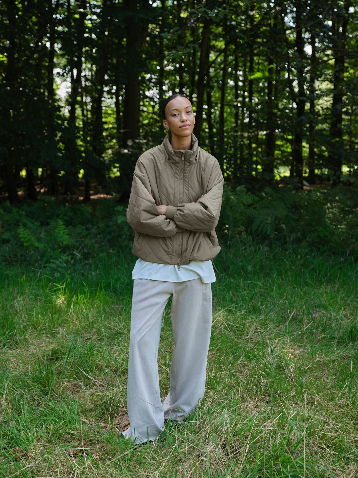 embassy - NALA JACKET PALE OLIVE - WERTE FREUNDE
