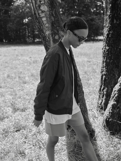 embassy - SALIA BOMBER JACKET FADED BLACK - WERTE FREUNDE