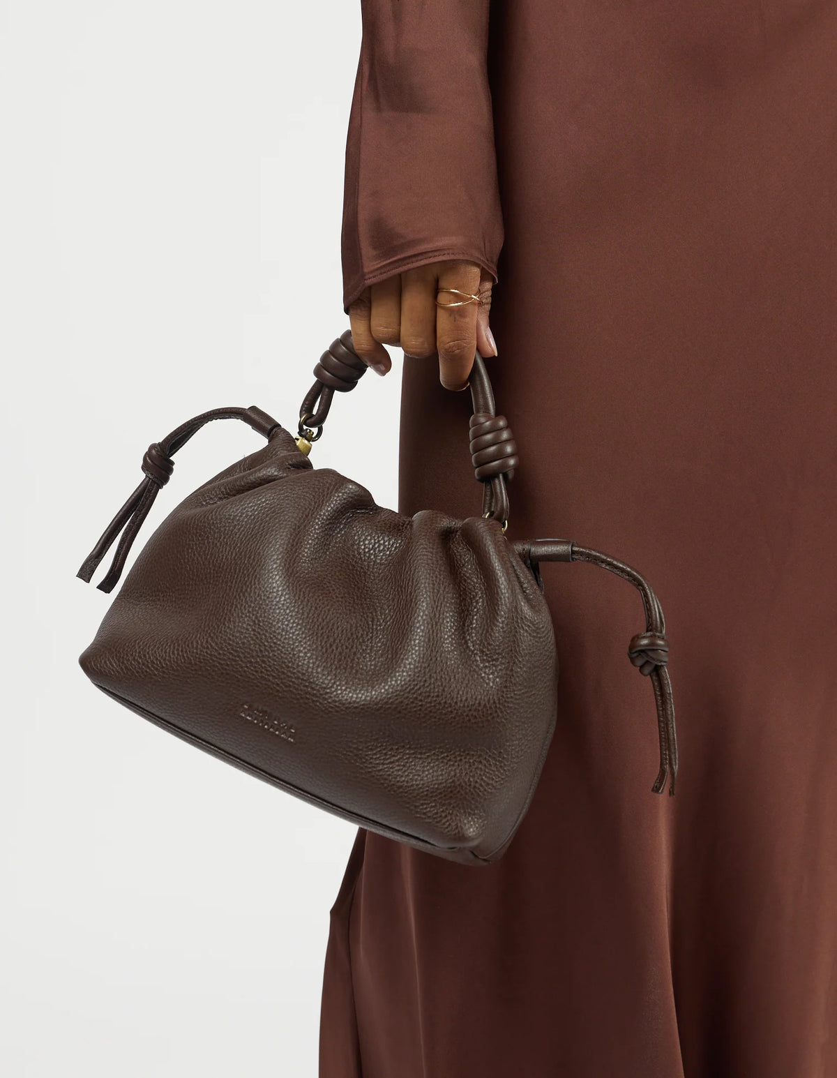 O MY BAG - Kiki Mini Soft Grain Leather Chocolate