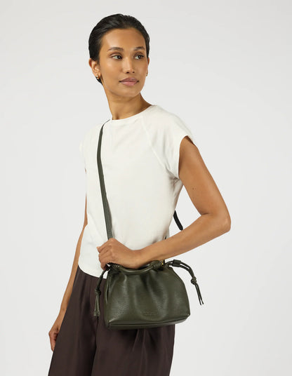 O MY BAG - Kiki Mini Soft Grain Leather Moss