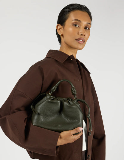 O MY BAG - Kiki Mini Soft Grain Leather Moss