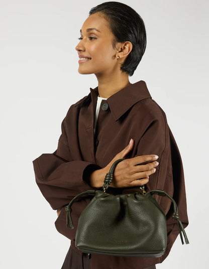 O MY BAG - Kiki Mini Soft Grain Leather Moss