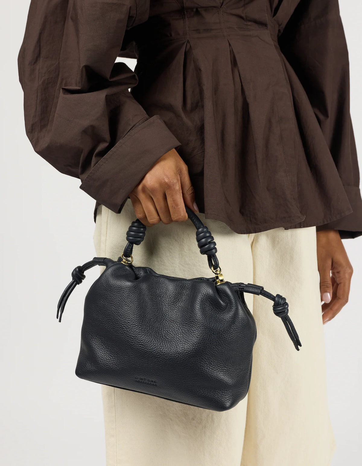 O MY BAG - Kiki Mini Soft Grain Leather Universe Blue