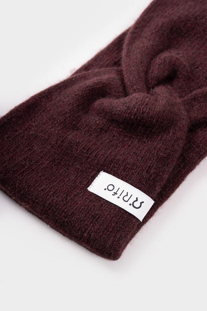 Rifo - Nadia Cashmere Headband Brown Caffè