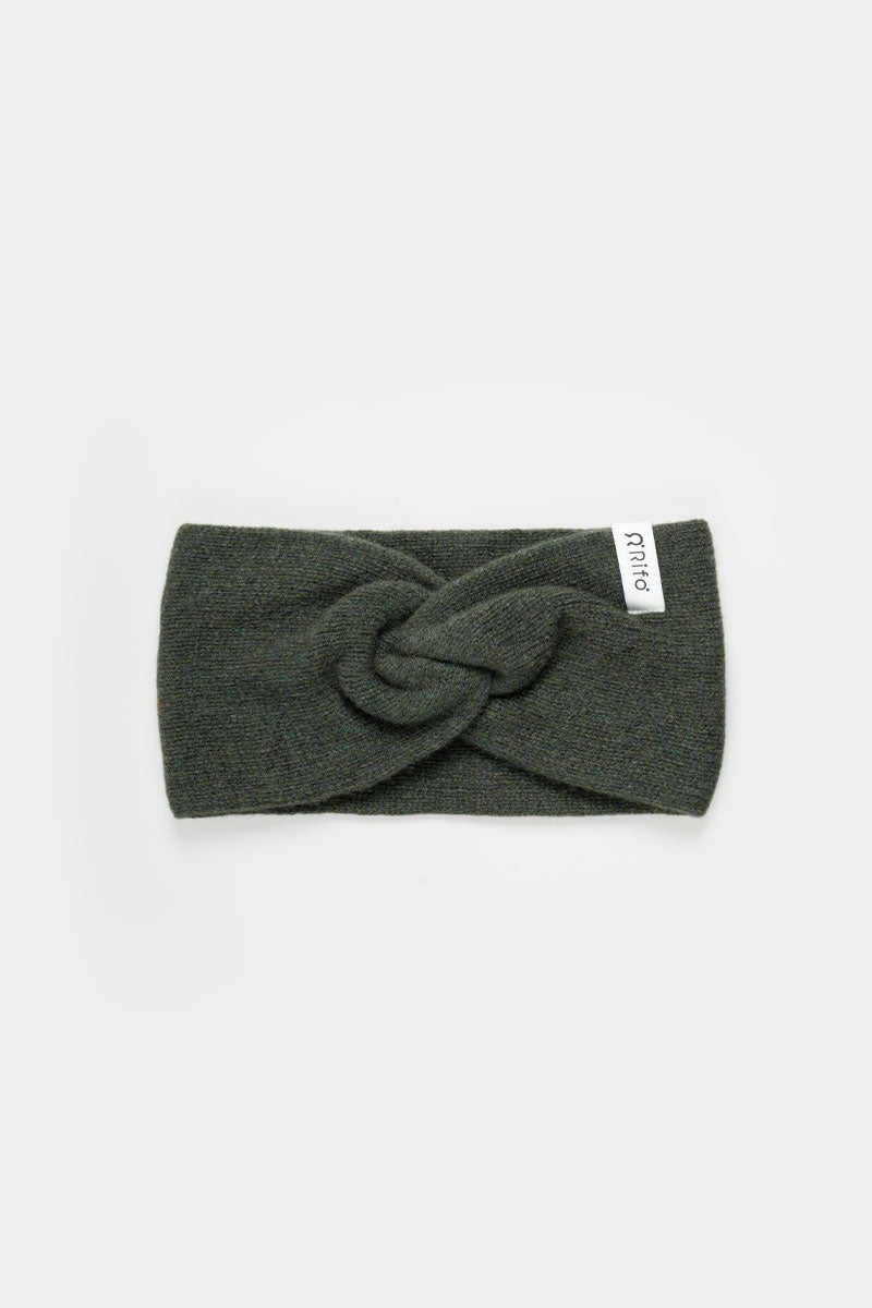 Rifo - Nadia Cashmere Headband Green Foresta